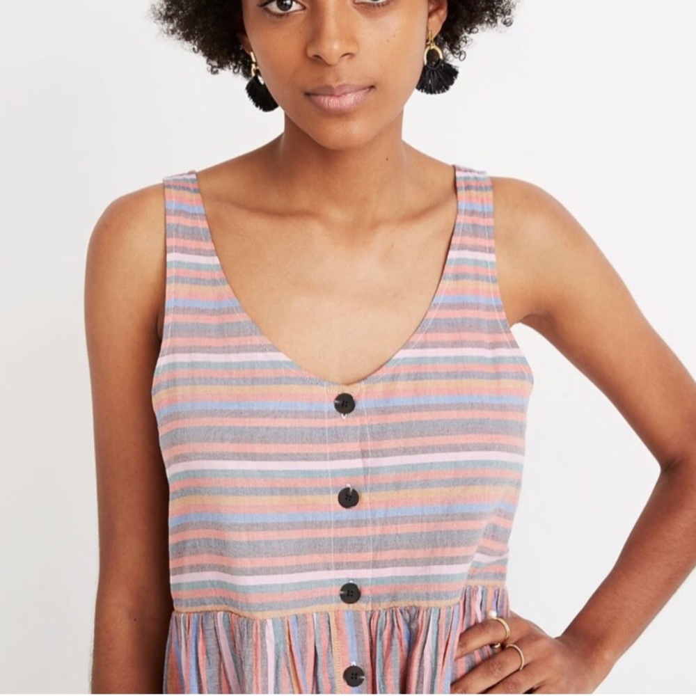Madewell scoop neckline summer dress - Picture 4 of 11